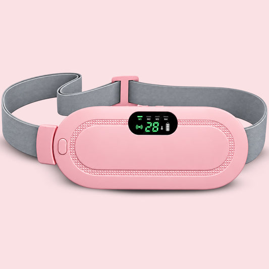 Cordless Period Cramp Relief Massager Belt with 3 Speed & 3 Crampfree Massage Modes Ultimate Heatintg Pad for Period Cramps with Touch Screen Comfortable Soft Fabric & Stretchable Bel  Brand: truecun.in